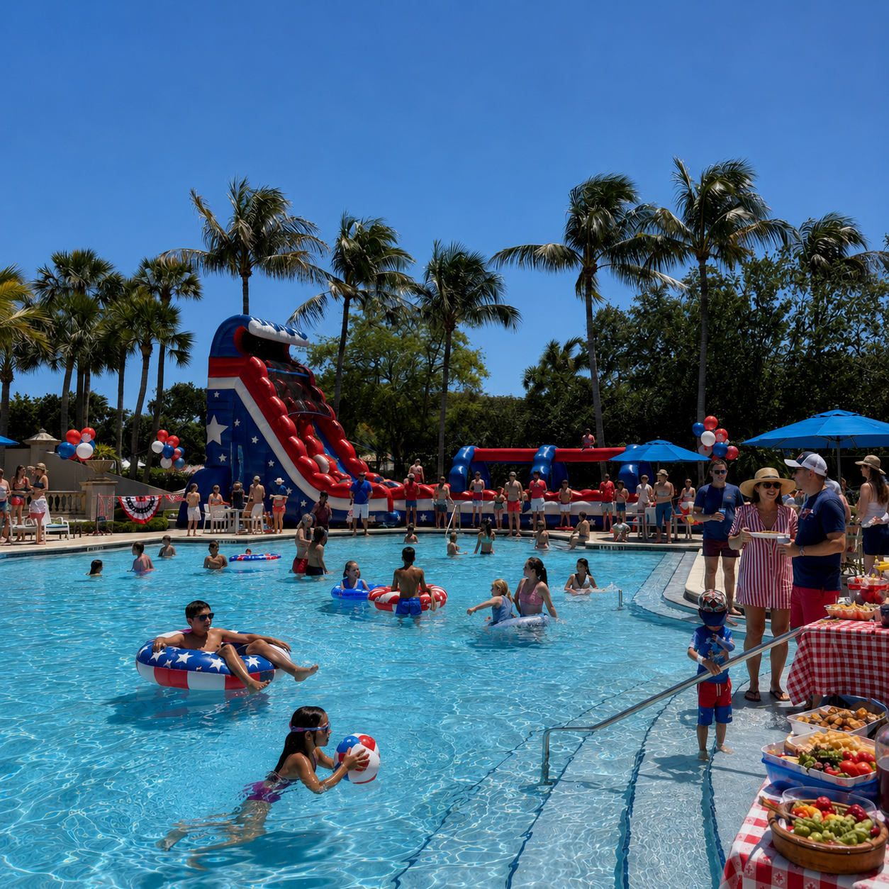 Clubhouse oaks 4th of july pool bbq